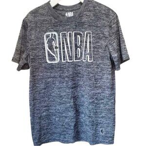 NBA Mens Graphic Tee SZ M‎ Basketball Heather Gray Short Sleeves Logo